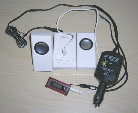 Podcasts im Auto hören - Setup mit mobilen Lautsprechern